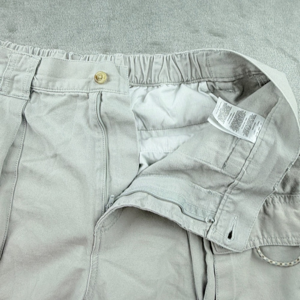 Columbia PFG Bonehead Cargo Shorts Men's Large Gray Cotton Fishing Hiking FM4012 - Picture 10 of 14